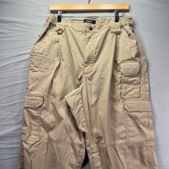 5.11 Tactical Taclite Pro Ripstop Cargo Pants Mens 36x32 (Fits 32x32) Beige - Picture 1 of 12